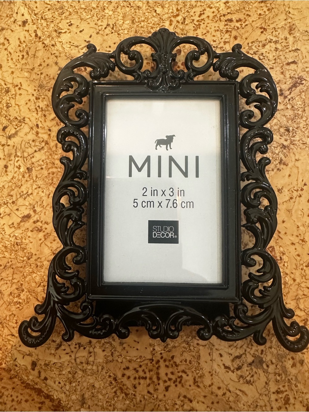 Studio Decor Black Ornate Mini Picture Frame